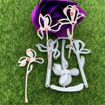 3 Adet Çiçek Yaprakları bahar yaprak Metal Kesme Ölür DIY Scrapbooking Albümü Kağıt Kartları Dekoratif El Sanatları Kabartma Kalıp Kesim