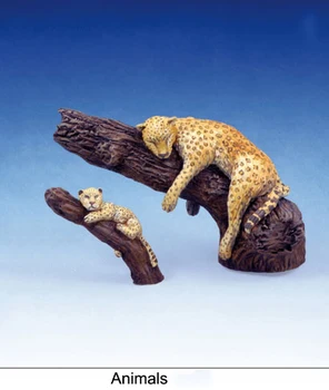 Boyasız Kiti 1/ 35 leopar hayvanlar asker figürü Tarihi Figür Reçine Kiti