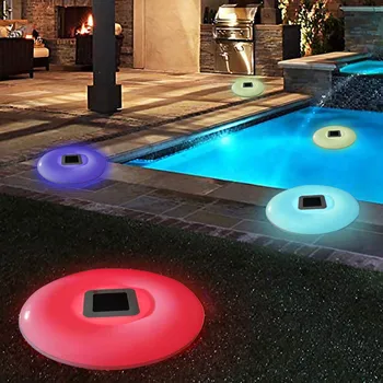 Güneş yüzen ışık yüzme havuzu güneş enerjili LED sokak lambası Çok renkli değişen su Drift lamba balık tankı gölet
