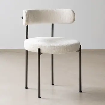 Kadife İskandinav yemek sandalyeleri Tasarım Dresser Beyaz Bilgisayar mutfak sandalyesi Oyun Ergonomik Ofis Eetstoelen Ev Mobilyaları XY50DC