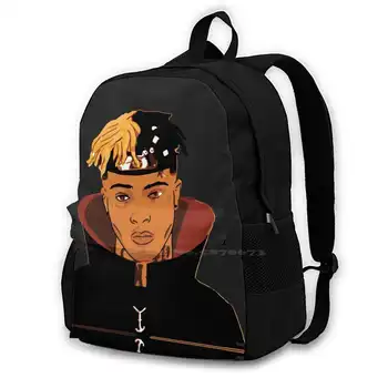 Kadın erkek gençler dizüstü seyahat okul çantaları rapçi Hip Hop