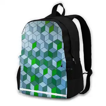 Kare Desen Tasarım Modern moda çantalar dizüstü bilgisayar seyahat sırt Çantası Geometrik Soyut Modern Desen Geometrik Grafik Kare