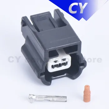 Siyah 2 pin araba su geçirmez oto konektörü dişi 0.6 elektrik fişi su geçirmez kablo konektörü 7283-8851-30